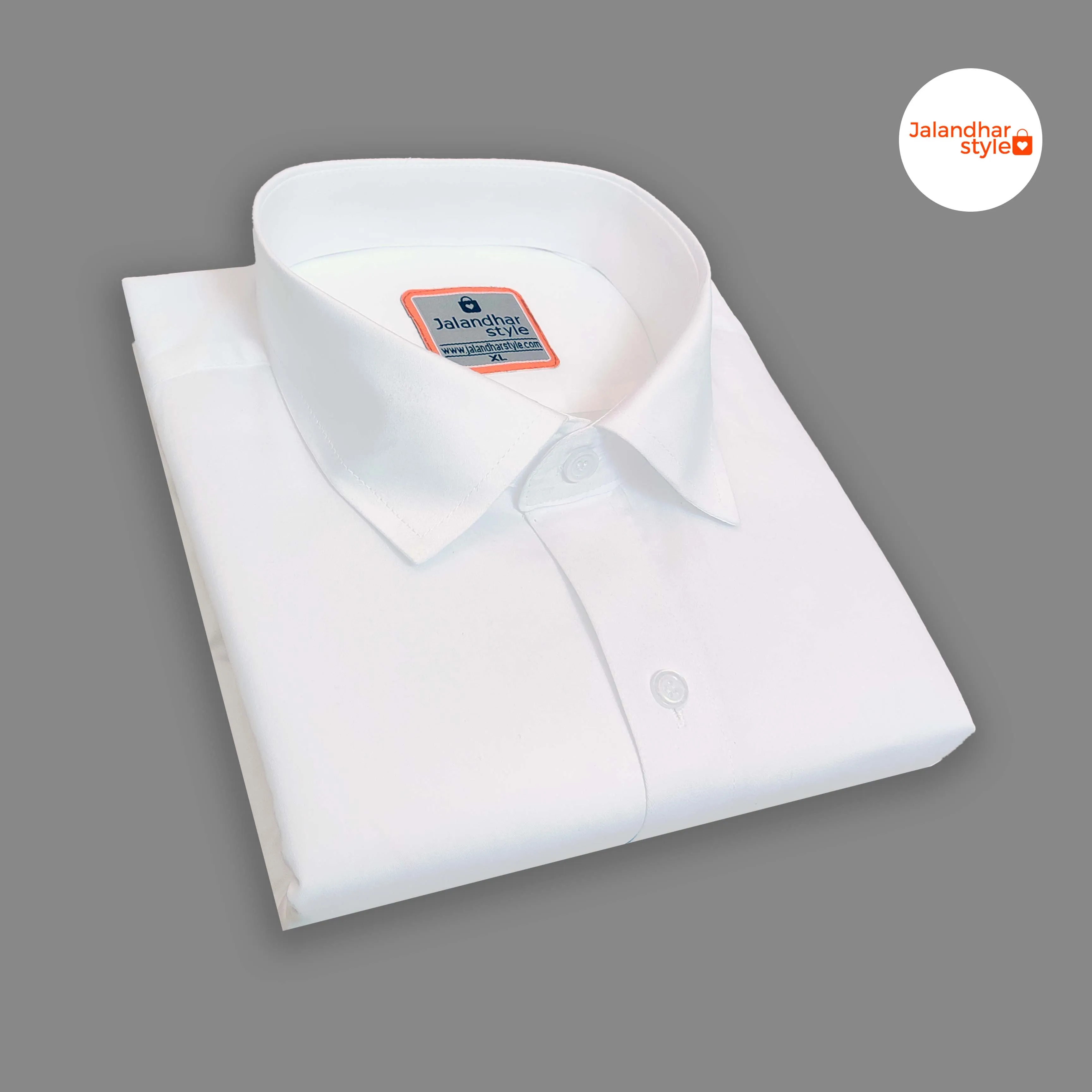 Attractive Men's Formal Giza Cotton Shirt White