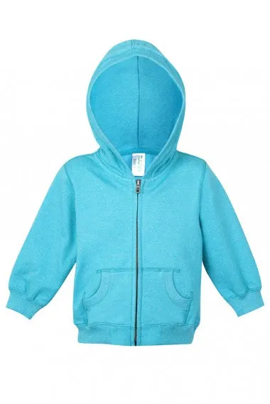 Babies Heather Full Zip Hooded Jacket