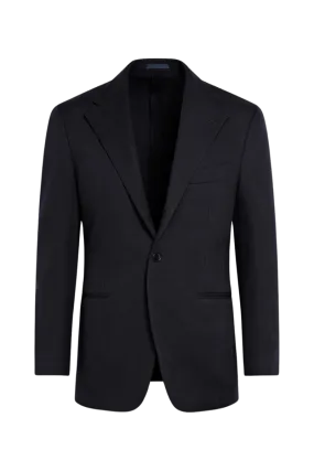 Black Modern Fit Wool Single Breasted Suit