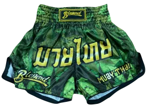 Blegend Boxing Shorts Green Jungle