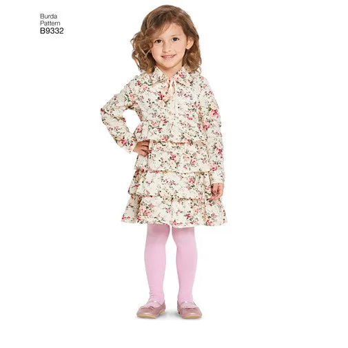 Burda Child Dresses 9332