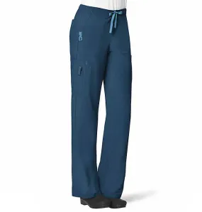 Carhartt Women's Force® Cross-Flex Utility Boot Cut Cargo Scrub Pant_Caribbean Blue