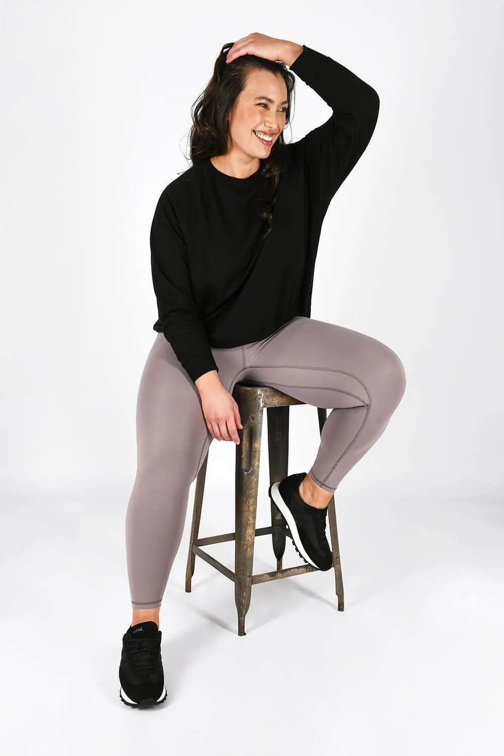 Curve Revitalise High Waisted Leggings - Mauve