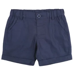 Designer Kidz - Finley Linen Short Navy