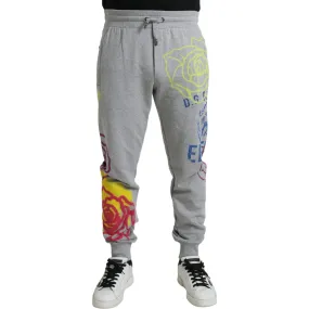 Dolce & Gabbana Chic Grey Skinny Cotton Joggers