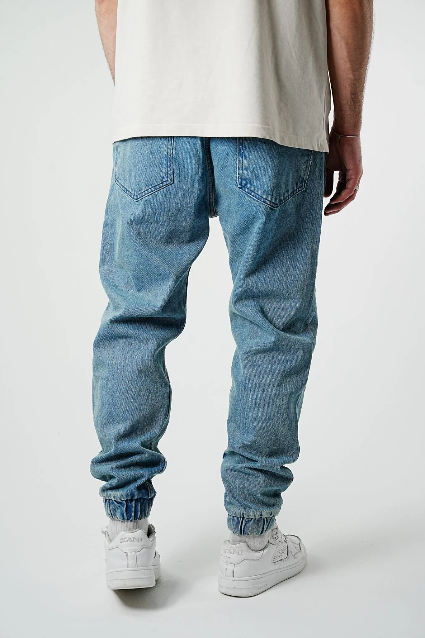 Essential Elasticated Denim Jogger Pants