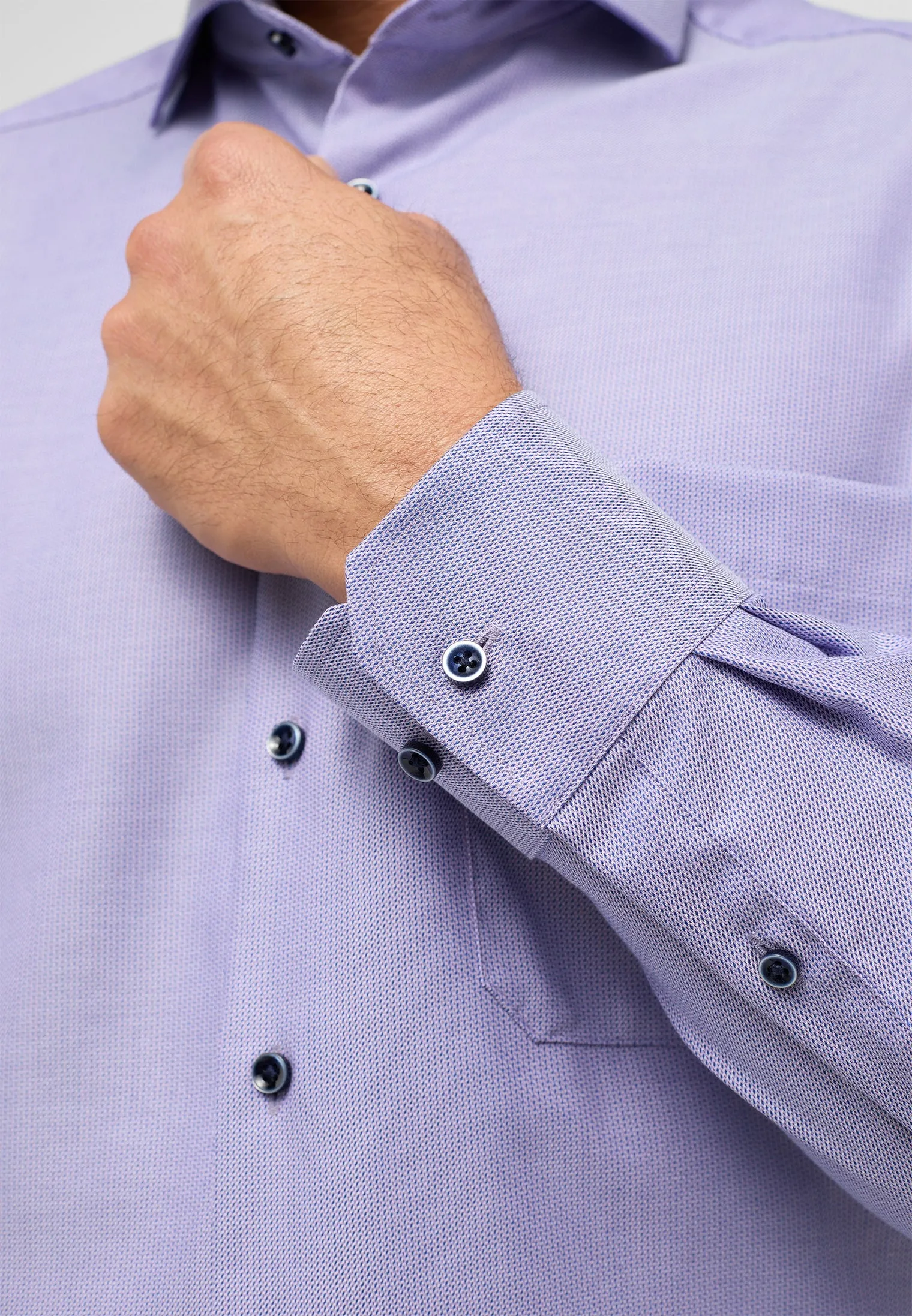 Eterna Textured Lavender Shirt Purple