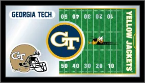 Georgia Tech Yellow Jackets HBS Football Framed Glass Wall Mirror (26"x15")