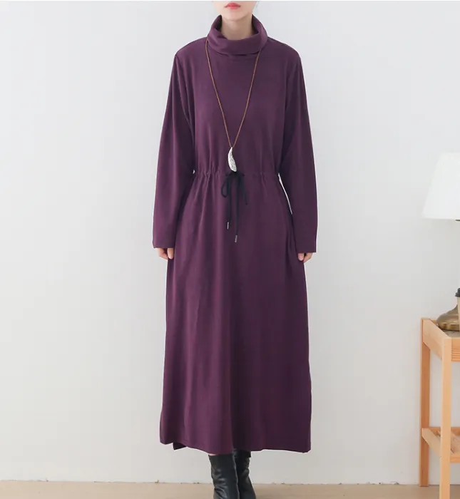 High Collar Autumn Long Sleeve Women Dresses Casual Women Dresses SSM97215