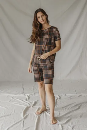 JAM SHORTS SET | Autumn Plaid