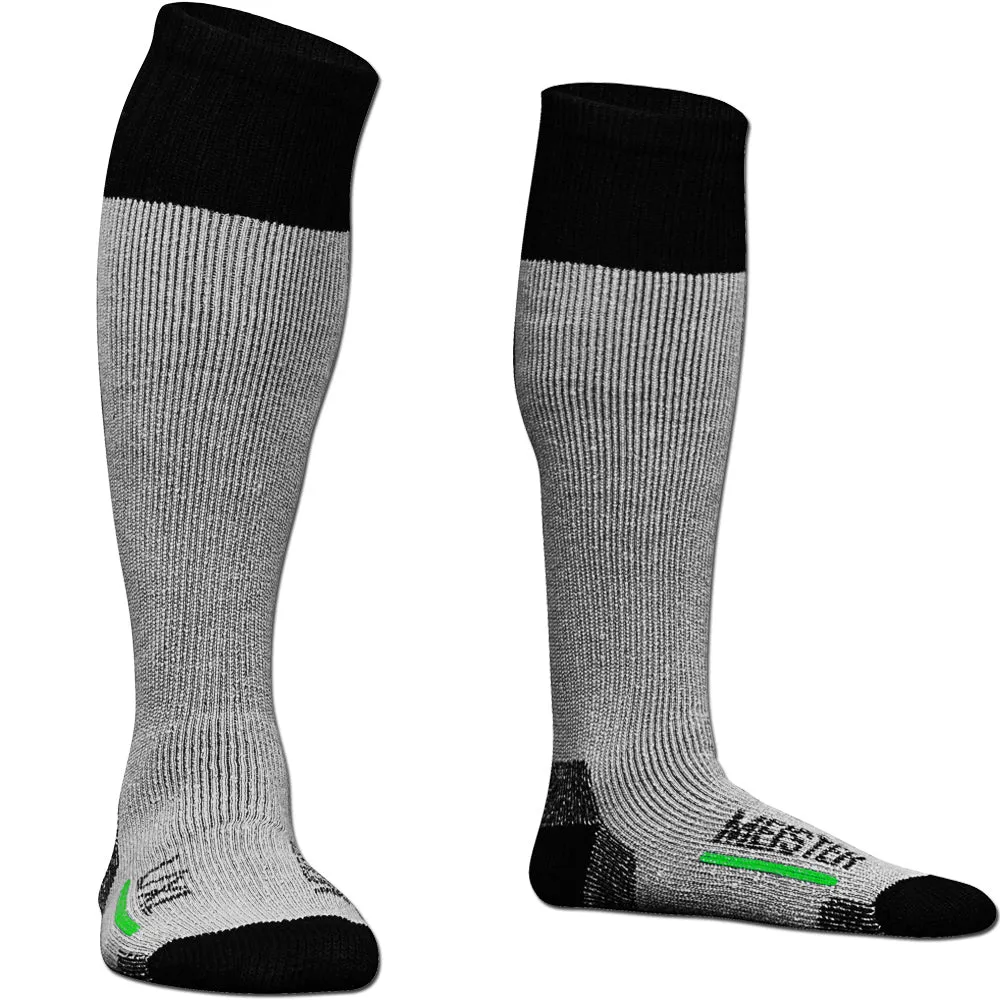 Meister Performance Wool Blend Over-The-Calf Socks - Gray