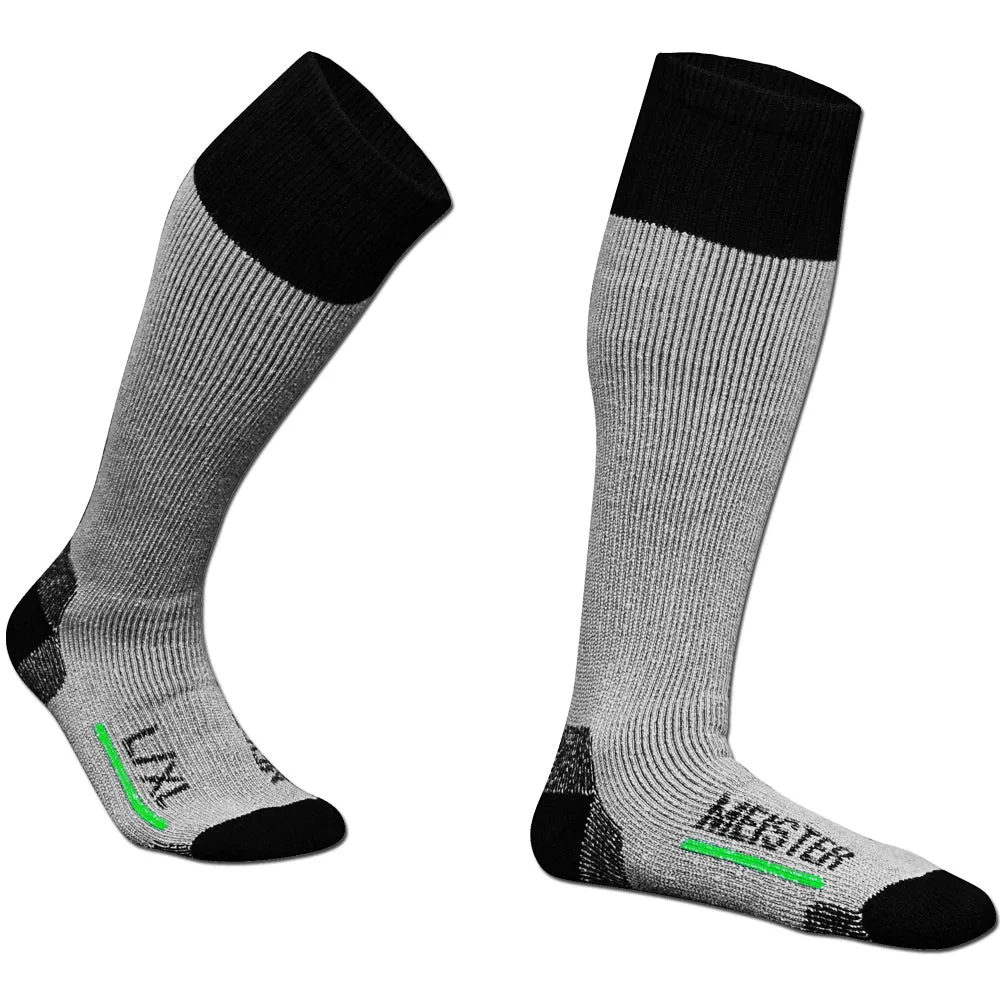 Meister Performance Wool Blend Over-The-Calf Socks - Gray