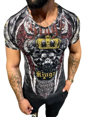 Rhinestone Men’s T-shirt #4015