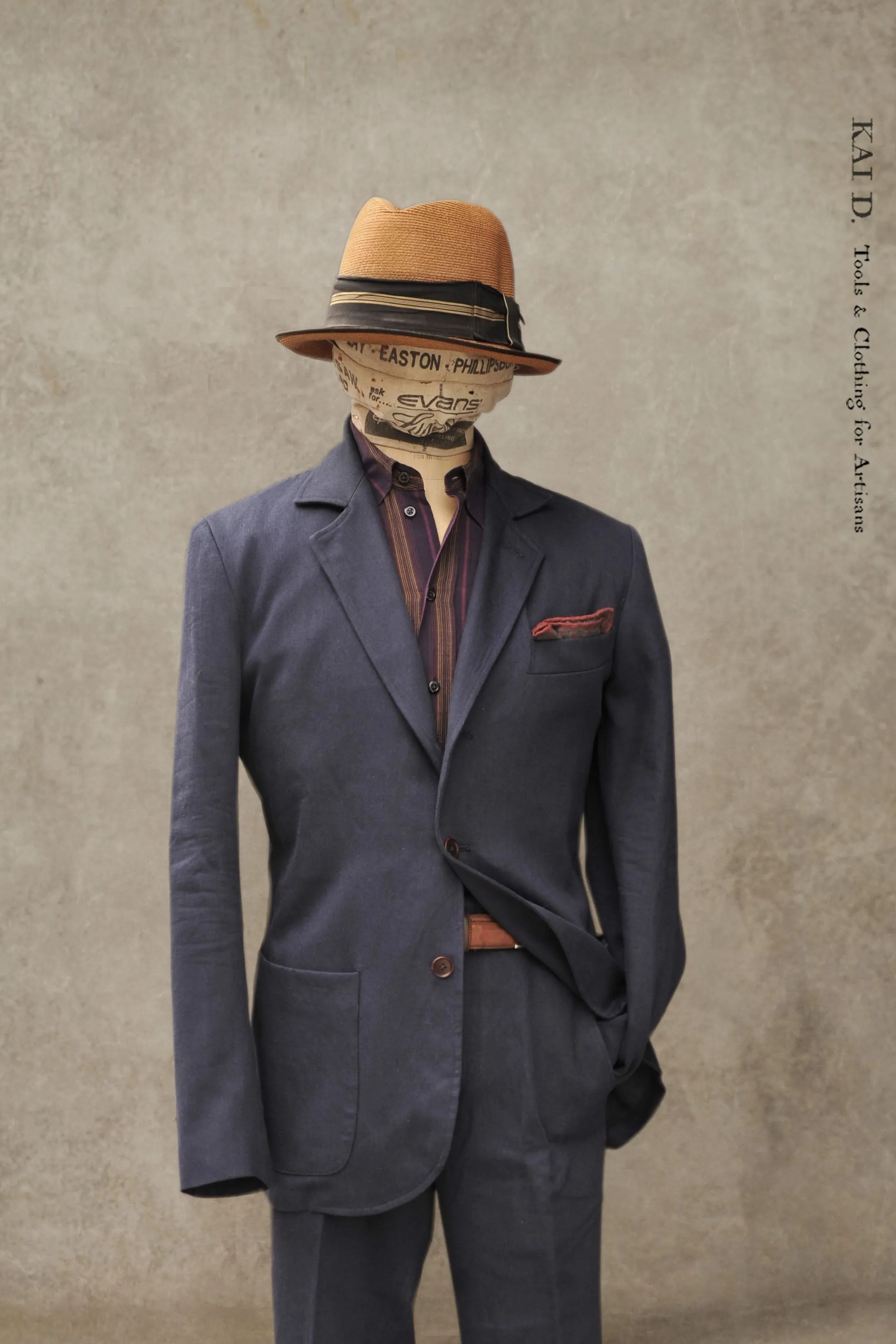 Shoemaker's Jacket - Cotton Linen Navy - M, L, XL