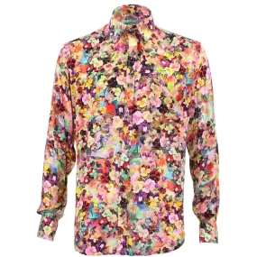 Tailored Fit Long Sleeve Shirt - Bright Floral