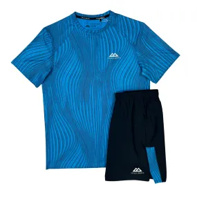 Trailberg Vertex T-Shirt / Shorts Set - Blue